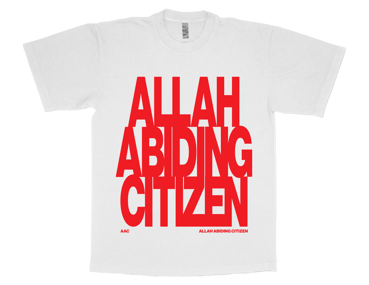 AAC TEE WHITE + RED